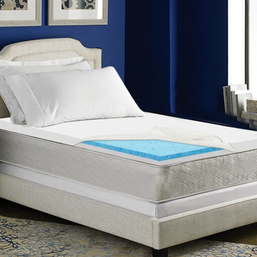 Giselle Bedding Single Size Dual Layer Cool Gel Memory Foam Topper - Image 7