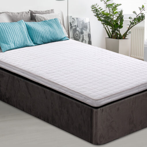 Giselle Bedding Memory Foam Mattress Topper Bed Underlay Cover King Single 7cm - Image 7